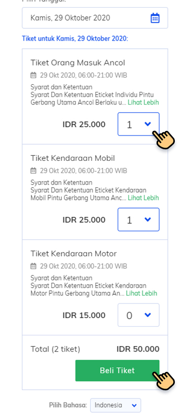 cara beli tiket ancol, dufan, seaworld, samudra